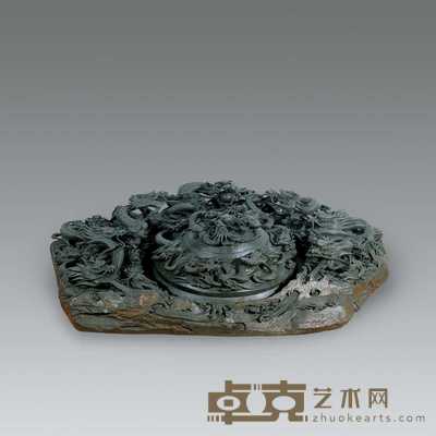 现代 百龙塔砚 116×76×26cm